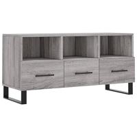 Tv-meubel 102x36x50 cm bewerkt hout grijs sonoma eikenkleurig - thumbnail