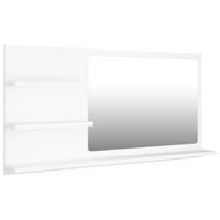 VidaXL Badkamerspiegel 90x10,5x45 cm bewerkt hout wit - thumbnail