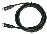 QNAP CAB-TBT315M-40G Thunderbolt cable 1.5 m 40 Gbit/s Black - thumbnail
