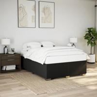 Boxspring met matras stof zwart 140x200 cm - thumbnail