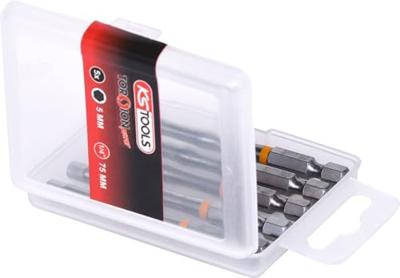 KS Tools 918.3461 Inbus-bit Speciaal staal Vernikkeld E 6.3 5 stuk(s)