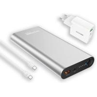 RealPower REALPOWER PB-20000 PD Pro Powerbank 20.000 mAh Zilver - thumbnail