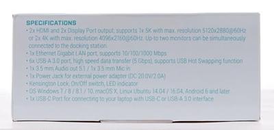 i-tec I-TEC USB 3.0/USB-C 5K Dualdock USB-C dockingstation