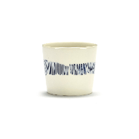 SERAX - Feast by Ottolenghi - Espressokopje 0,15l wit Swirl-Strip - thumbnail