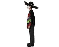 Kostuums voor Kinderen Zwart Skelet Poncho - Maat: 3-4 Jaar - Maat: 3-4 Jaar - thumbnail