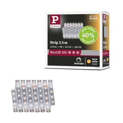 Paulmann LED Strip Erweiterung 2,5m Warmweiß 71233 LED-strip Met connector (male) 24 V/DC 2.5 mm Warmwit 1 stuk(s)