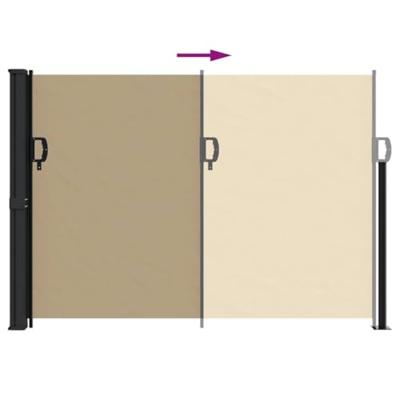 VidaXL Windscherm uittrekbaar 140x300 cm beige