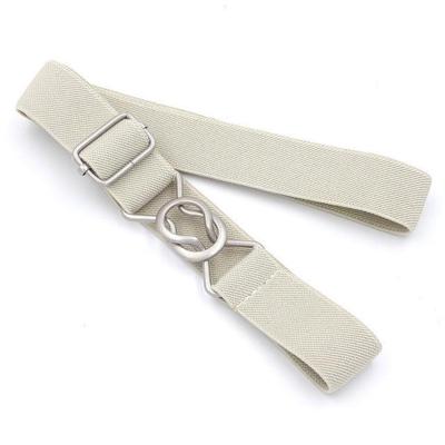 Candy-gekleurd 8-karakter clasp elastische gevlochten riem voor kinderen (kaki) Candy-gekleurd 8-karakter clasp elastische gevlochten riem voor kinderen (kaki)