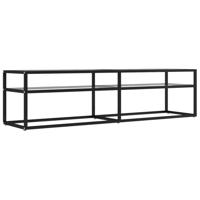 Tv-meubel 160x40x40,5 cm gehard glas transparant - thumbnail