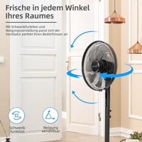 Be Cool Staande ventilator 40 W Timer, LED-display - thumbnail