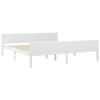 Bedframe massief grenenhout wit 180x200 cm - thumbnail
