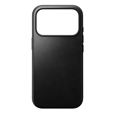 Nomad Horween Modern lederen hoesje iPhone 17 Pro - Black Nomad Horween Modern lederen hoesje iPhone 17 Pro - Black