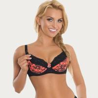 BB Positiebh Borstvoedingsbh Mama Hannah Coral/Zwart - thumbnail