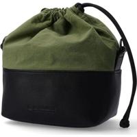 Artisan & Artist ACAM CP210 camera pouch leather/fabric zwart-kaki - thumbnail