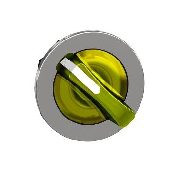 Schneider Electric ZB4FK1483 ZB4FK1483 Plat, Terugstelbaar (Ø) 30.5 mm Chroom, Geel 1 stuk(s)