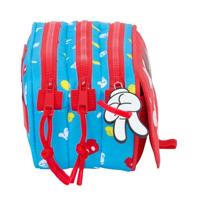 Pennenetui met 2 vakken Mickey Mouse Clubhouse Fantastic Blauw Rood 21,5 x 10 x 8 cm - thumbnail