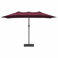 Tuinparasol Bordeauxrood 385 x 209 x 244 cm Stof - thumbnail