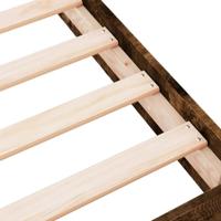 Bedframe zonder matras hout gerookt eikenkleurig 75x190 cm - thumbnail