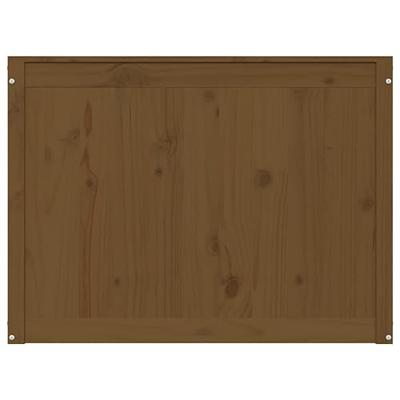 Wasmand 88,5x44x66 cm massief grenenhout honingbruin