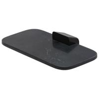 Planchet en Zeephouder Geesa Shift Zwart Met Matzwarte Marmerlook - thumbnail