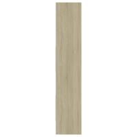 Boekenkast 40x35x180 cm bewerkt hout sonoma eikenkleurig - thumbnail