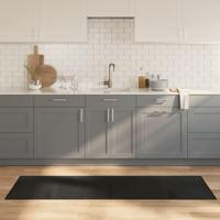 VidaXL Vloerkleed rechthoekig 60x200 cm bamboe zwart - thumbnail