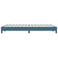 Bedframe zonder matras 140x220 cm fluweel donkerblauw - thumbnail