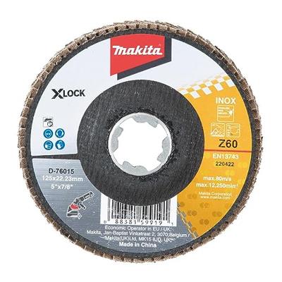 Makita Accessoires Lamellenschuurschijf X-LOCK 125mm Z60 - D-76015 - D-76015