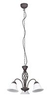 Trio KroonluchterRustica 55cm 3-lichts roestbruin - 101000324 - thumbnail