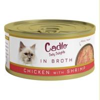 Cadilo Daily Delights - kip met garnalen in bouillon - natvoer kat (70 g) 1 verpakking (6 x 70g) - thumbnail