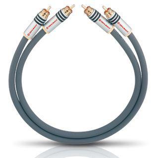 Cinch Audio Aansluitkabel [2x Cinch-stekker - 2x Cinch-stekker] 0.50 m Antraciet Vergulde steekcontacten Oehlbach NF 14 MASTER