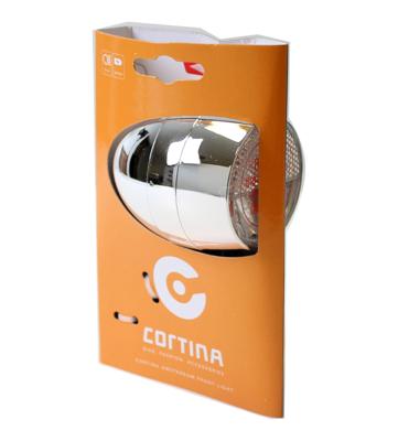 Cortina koplamp amsterdam batterij chroom Cortina koplamp amsterdam batterij chroom