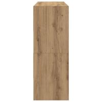 Schoenenrekken 2 st stapelbaar 89,5x30x40 cm artisanaal eiken - thumbnail