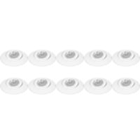 Trimless Aluminium Inbouwspot 10-Pack - Kantelbaar Ø150mm - Wit - thumbnail