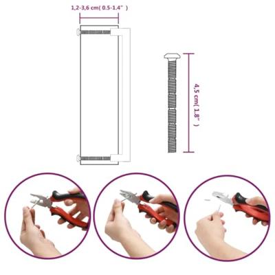 VidaXL Handvatten 10 st 224 mm roestvrij staal zwart VidaXL Handvatten 10 st 224 mm roestvrij staal zwart