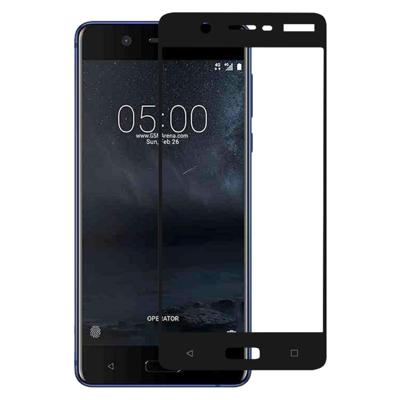 Volledige lijm volledige cover Screen Protector gehard glas film voor Nokia 5
