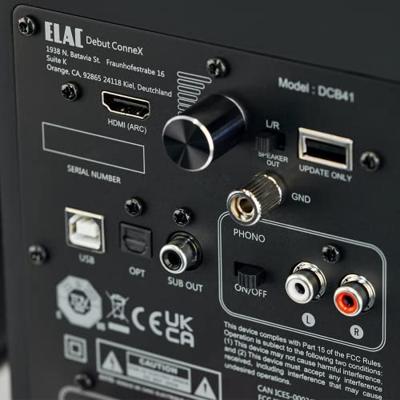 Elac: Debut ConneX DCB41 boekenplank speaker - Zwart