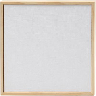 Creativ Company Canvas paneel met lijst, afm 15,8x15,8 cm, 280 gr, wit, 10 stuk/ 1 doos
