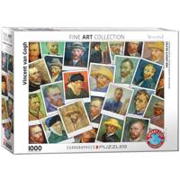 Vincent van Gogh Selfies Puzzel 1000 Stukjes - thumbnail