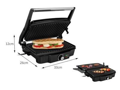 Tristar GR-2852 Contactgrill 1500W Zwart/RVS
