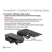 Club 3D Thunderbolt 4 Certified 11-in-1 Docking Station dockingstation - thumbnail