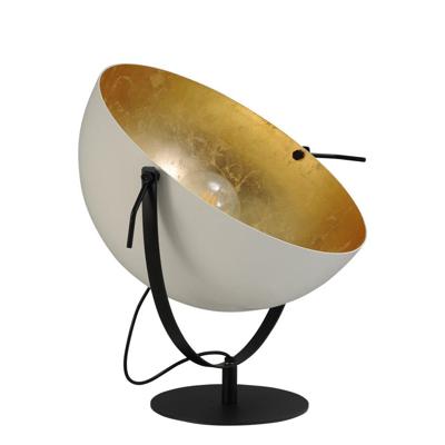 Masterlight StoereIndustria Uplighter 50cm wit met oudgoud - 4197-06-08-B