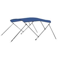VidaXL Biminitop 3-boogs 183x140x137 cm blauw - thumbnail