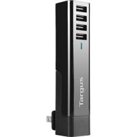 4-Way USB Fast Charger - Netspanningsadapter - 4.8 A - 4 uitgangsaansluitingen (USB) - zwart - thumbnail