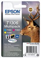 Epson inktcartridge T1306, 600-1.005 pagina's, OEM C13T13064012, 3 kleuren - thumbnail