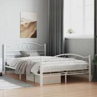 Bedframe metaal wit 120x200 cm - thumbnail