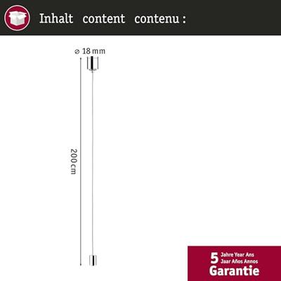 Paulmann 95150 VariLine 230V-railsysteemcomponenten Koordophanging Aluminium (geborsteld) Paulmann 95150 VariLine 230V-railsysteemcomponenten Koordophanging Aluminium (geborsteld)