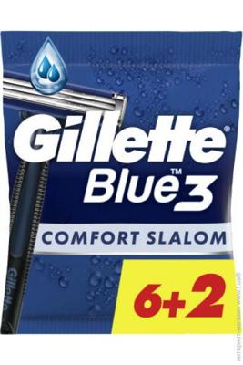 Gillette Gillette Blue 3 Comfort Slalom Wegwerpmesjes - 8 stuks