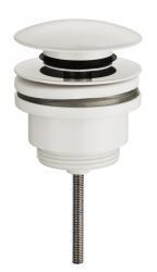 Wiesbaden Caral clickwaste afvoerplug 5/4" mat wit Wiesbaden Caral clickwaste afvoerplug 5/4" mat wit