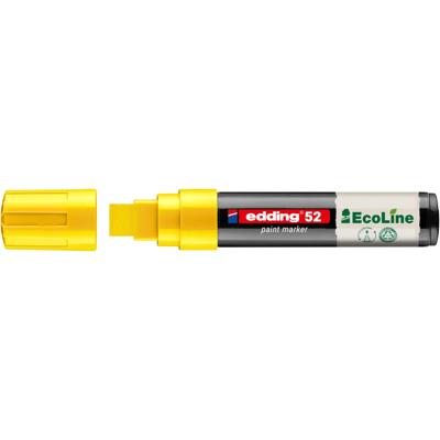 Paintmarker edding 52 eco waterbasis 4-15mm geel Paintmarker edding 52 eco waterbasis 4-15mm geel